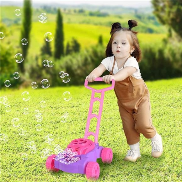 Bubble Lawn Mower for Toddlers | Electronic Bubble Blower Machine | Fun Bubbles - Picture 2 of 6